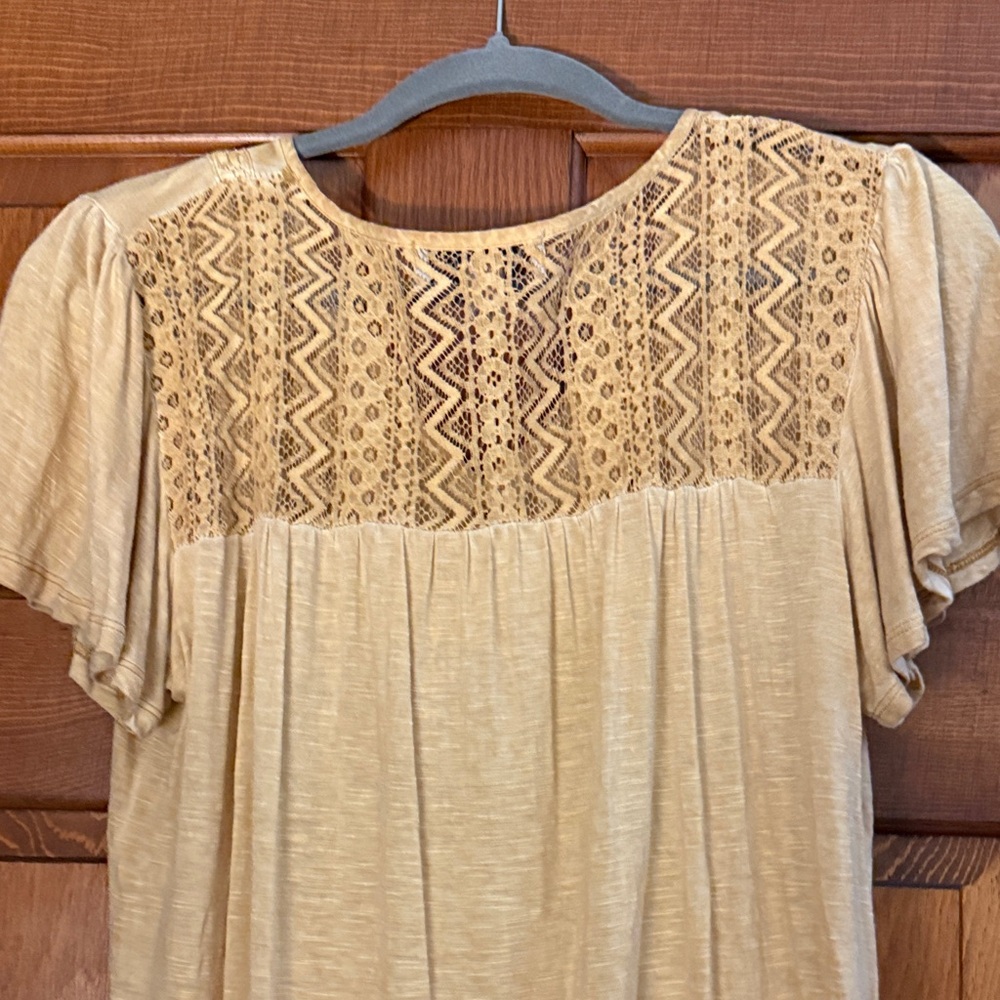 Knox Rose Mustard Embroidered Blouse - Picture 5 of 7